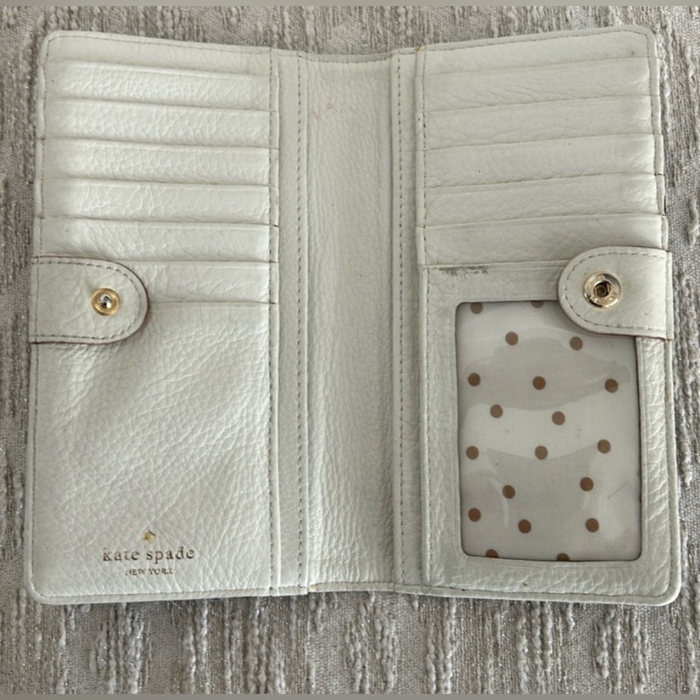 Kate Spade Madison Saffiano Leather Slim Bifold Wallet EUC - Picture 5 of 10
